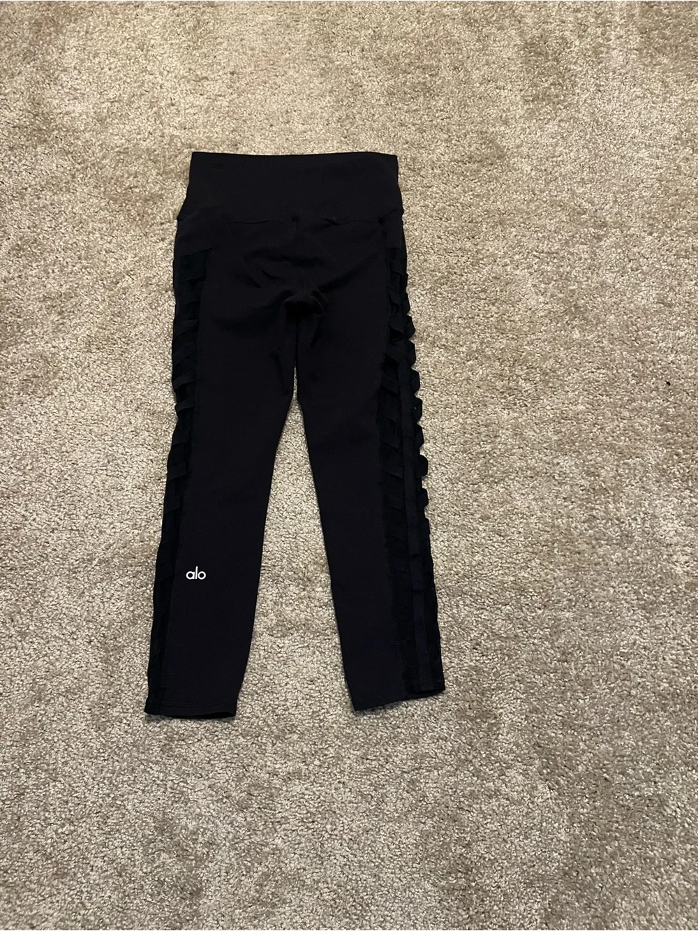 Alo yoga high waist mesh-crisscross cropped legging small
